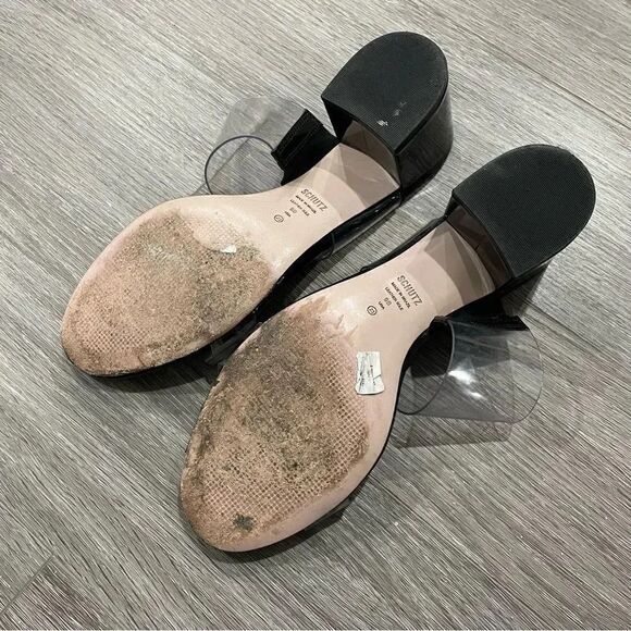 SCHUTZ SHOES Ariella Mid Heeled  Sandal in Black 9 - Picture 2 of 7